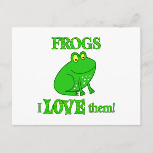 Carte Postale Les grenouilles les aiment