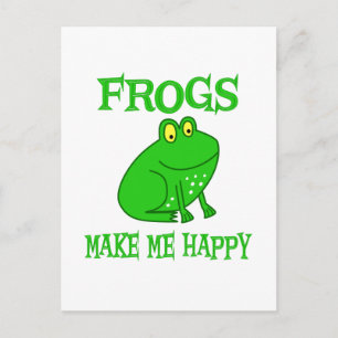 Carte Postale Les grenouilles me rendent heureux
