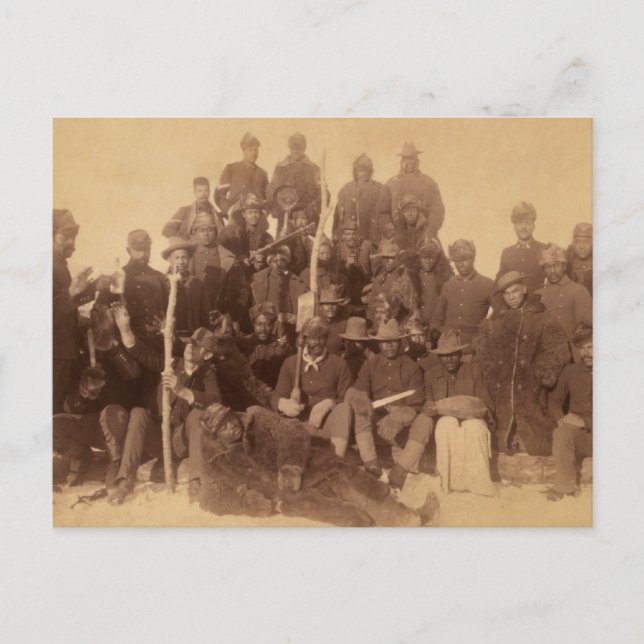 Carte Postale Les guerriers du buffle : la cavalerie noire améri (Devant)