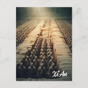 Carte Postale Les guerriers en terre cuite Xi'an Chine Voyage