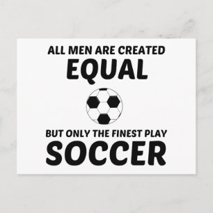 CARTE POSTALE LES HOMMES CRÉENT L'ÉGALITÉ MAIS LE MEILLEUR FOURN