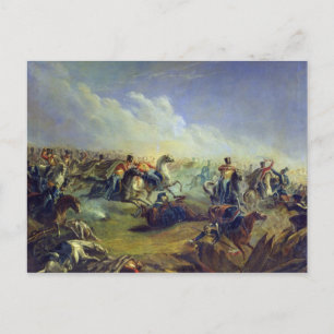 Carte Postale Les hussards de la Garde attaquent près de Varsovi