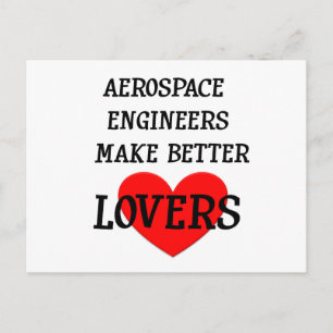 Carte Postale Les ingénieurs aérospatiaux font de meilleurs amou