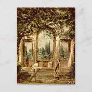 Carte Postale Les Jardins de la Villa Medici à Rome