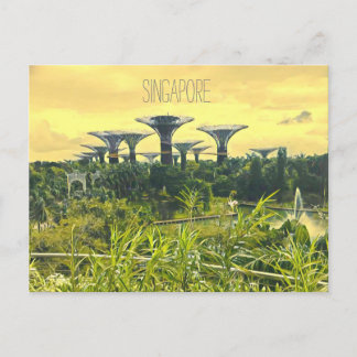 Carte Postale Les jardins de Singapour dans la baie