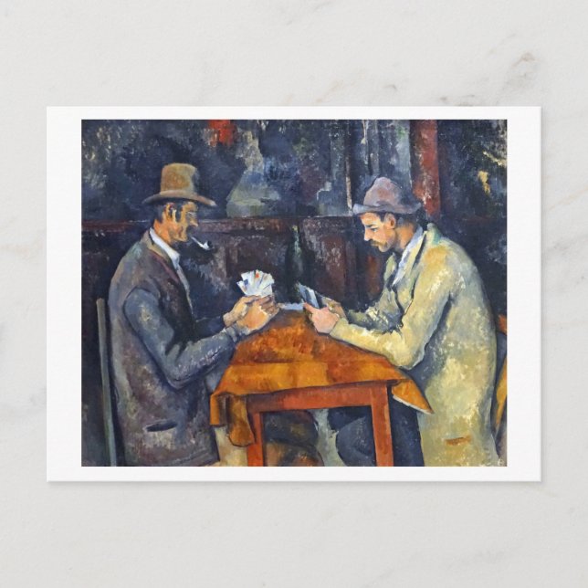 Carte Postale Les Joueurs de cartes, Cézanne (Devant)