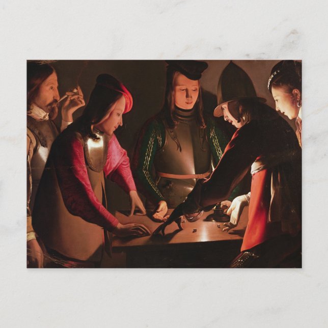 Carte Postale Les Joueurs de dés (Devant)