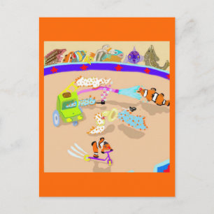 Carte Postale Les joyeux clowns