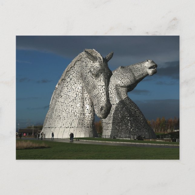 Carte Postale 'Les Kelpies' photographié par Mike Paget (Devant)
