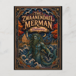 Carte Postale Les légendes de Zwaanendael Merman Delaware Popcut