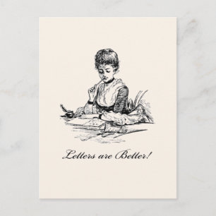 Carte Postale Les lettres sont meilleures