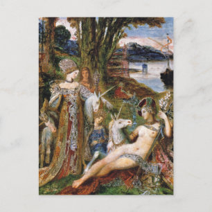 Carte postale : Les licornes