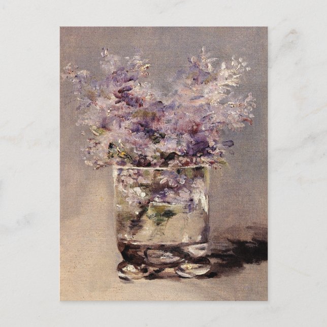 Carte Postale Les Lilacs de Manet en verre (Devant)