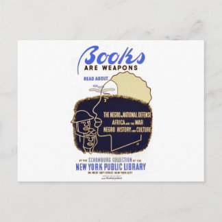 Carte Postale "Les livres sont des armes"