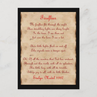 Carte Postale Les lucioles
