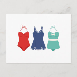 Carte Postale Les maillots de bain