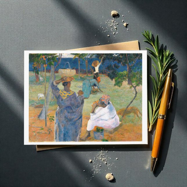 Carte Postale Les Mangos, Martinique 1887, par Paul Gauguin (Créateur téléchargé)