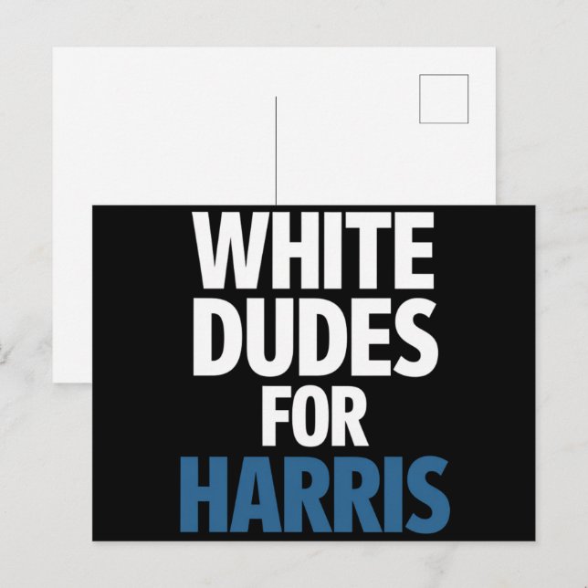 Carte Postale Les Mecs Blancs De L'Élection De Harris Kamala Har (Devant / Derrière)