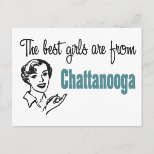 Carte Postale Les meilleures filles sont de Chattanooga