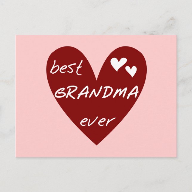 Carte Postale Les meilleurs cadeaux de T-shirts de grand-maman (Devant)