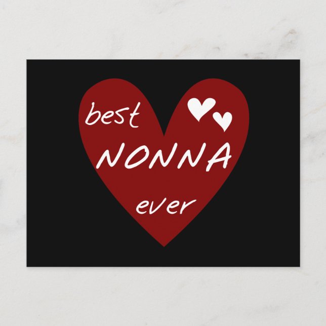 Carte Postale Les meilleurs cadeaux de T-shirts de Nonna de (Devant)