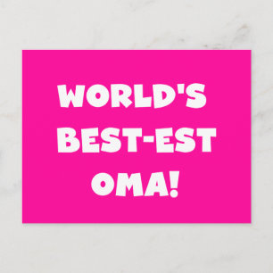 Carte Postale Les meilleurs cadeaux Oma Noir ou Blanc du monde