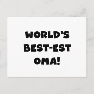 Carte Postale Les meilleurs cadeaux Oma Noir ou Blanc du monde