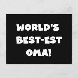Carte Postale Les meilleurs cadeaux Oma Noir ou Blanc du monde