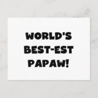 Les meilleurs cadeaux Papaw du monde de Black Text