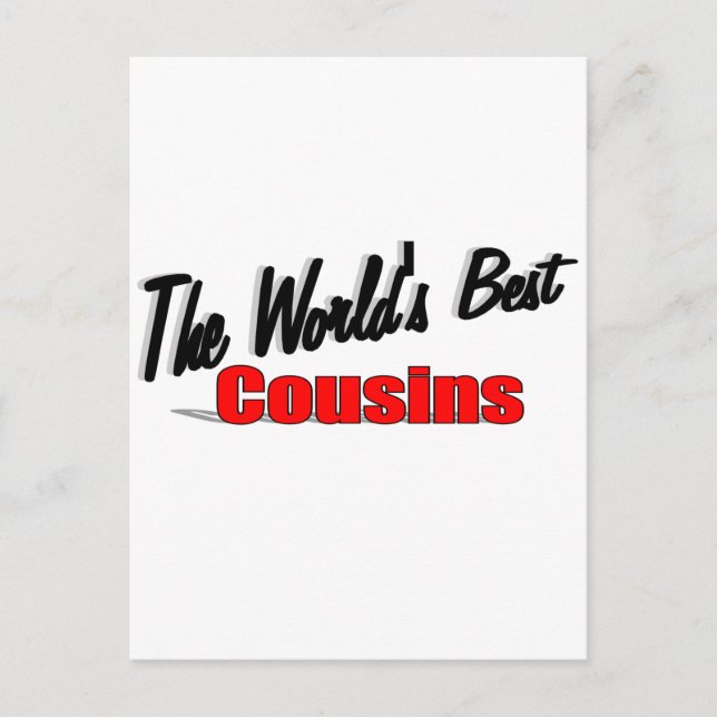 Carte Postale Les meilleurs cousins du monde (Devant)