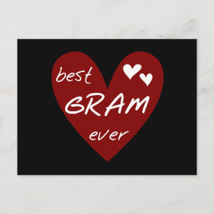 Carte Postale Les meilleurs T-shirts et cadeaux de gramme de