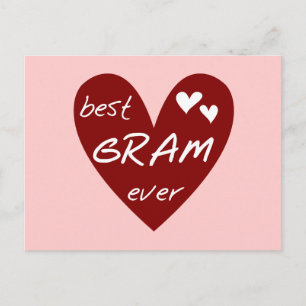 Carte Postale Les meilleurs T-shirts et cadeaux de gramme de