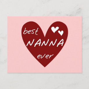Carte Postale Les meilleurs T-shirts et cadeaux de Nanna de