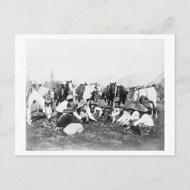 Carte Postale Les membres du Wild West Show de Pawnee Bill (Devant)