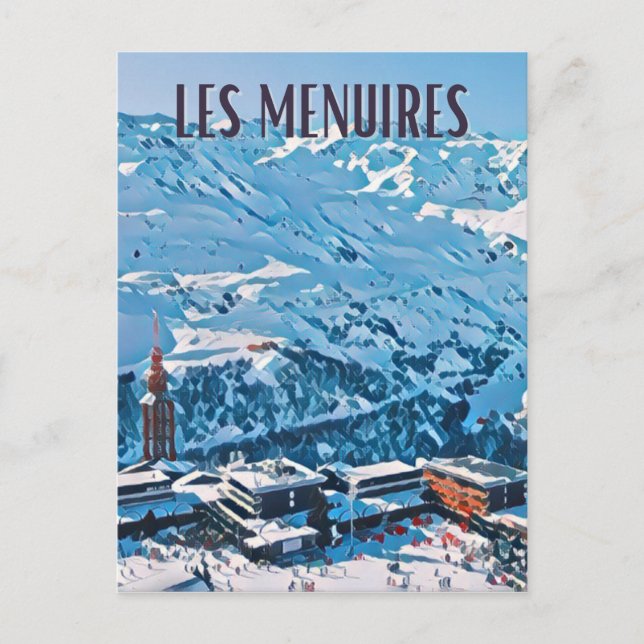 Carte Postale Les Menuires Station de ski  (Devant)