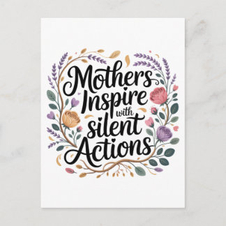 Carte Postale Les mères inspirent par des actions silencieuses