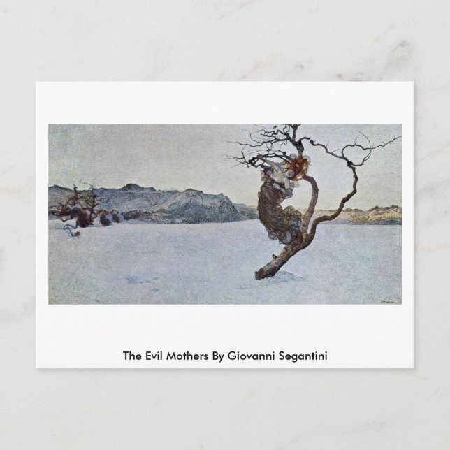 Carte Postale Les Mères Maléfiques De Giovanni Segantini (Devant)