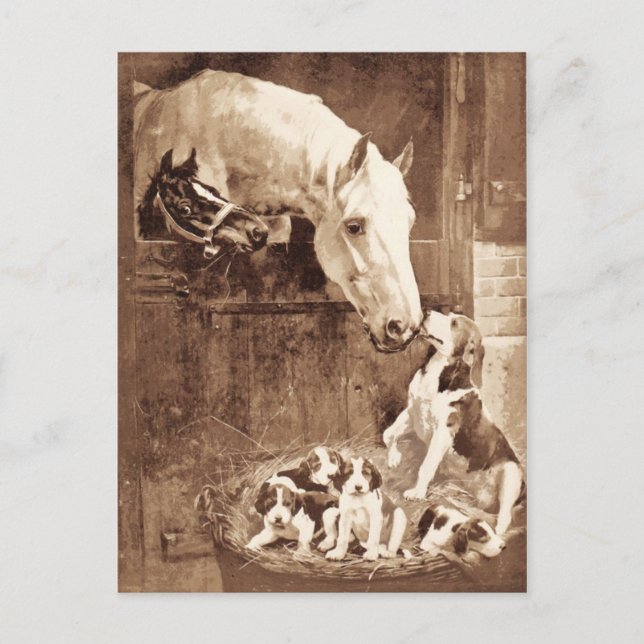 Carte Postale Les mères se saluent (Devant)