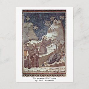 Carte Postale Les Miracles De Saint François Par Giotto Di Bondo