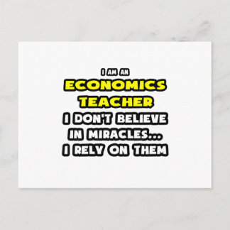 Carte Postale Les miracles et les enseignants en économie ... Dr