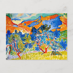 Carte Postale Les montagnes de Collioure   Andre Derain  
