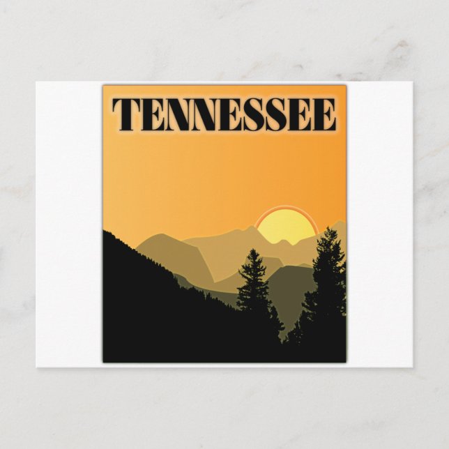 Carte Postale Les montagnes du Tennessee (Devant)