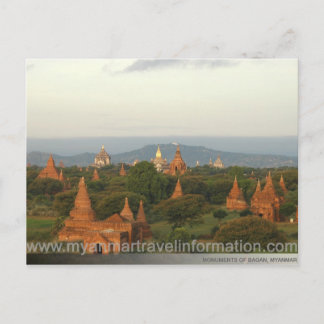 Carte Postale Les monuments de Bagan