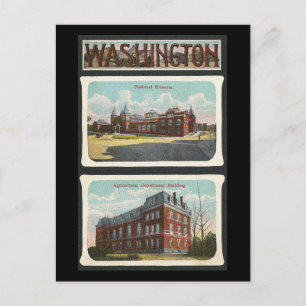Carte Postale Les monuments vintages de Washington