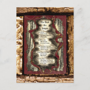 Carte Postale Les morts sont jugés