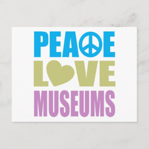 Carte Postale Les musées Peace Love