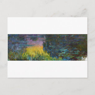 Carte Postale Les Nappes d'Eau - Réglage Soleil, Claude Monet, 1