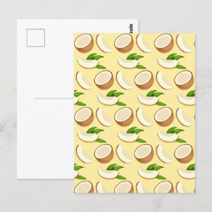 Carte Postale Les noix de coco tropicales