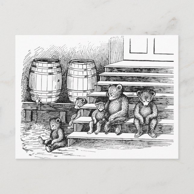 Carte Postale Les nounours Ont Druné Trop De Cidre (Devant)