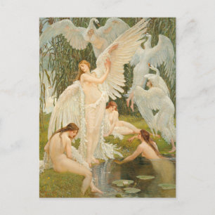 Carte Postale Les Nymphes Cygnes   Walter Crane